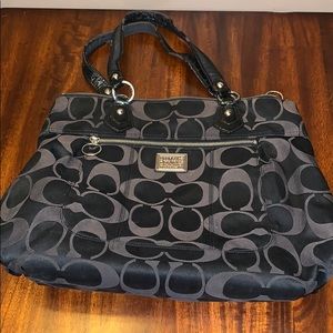 Coach Poppy Black Purse Handbag authentic